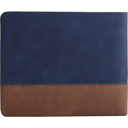 Urban Man Houston Tutone PU Wallet Navy Tan Back